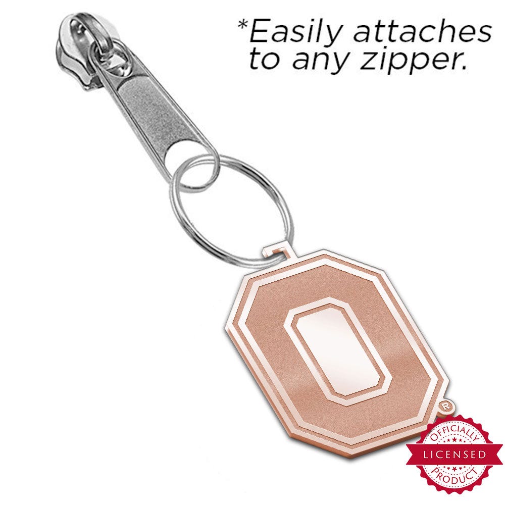 Ohio State University O Logo Zipper Pull