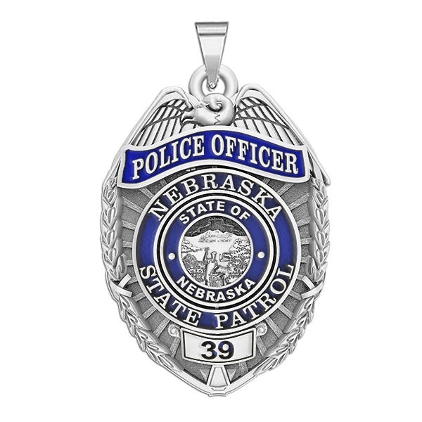 POLICEバッジ★ネブラスカ　trooperバッジ★希少品★1点物です。 Personalized Nebraska Highway Patrol Police Badge | Alivia + Danny