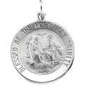 14K Gold Holy Trinity Religious Medal