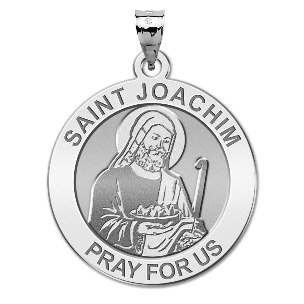 Saint Joachim Round Religious Medal