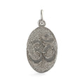 Yoga Symbol Oval Disc Charm