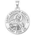 Saint Andrew Avellino Round Medal