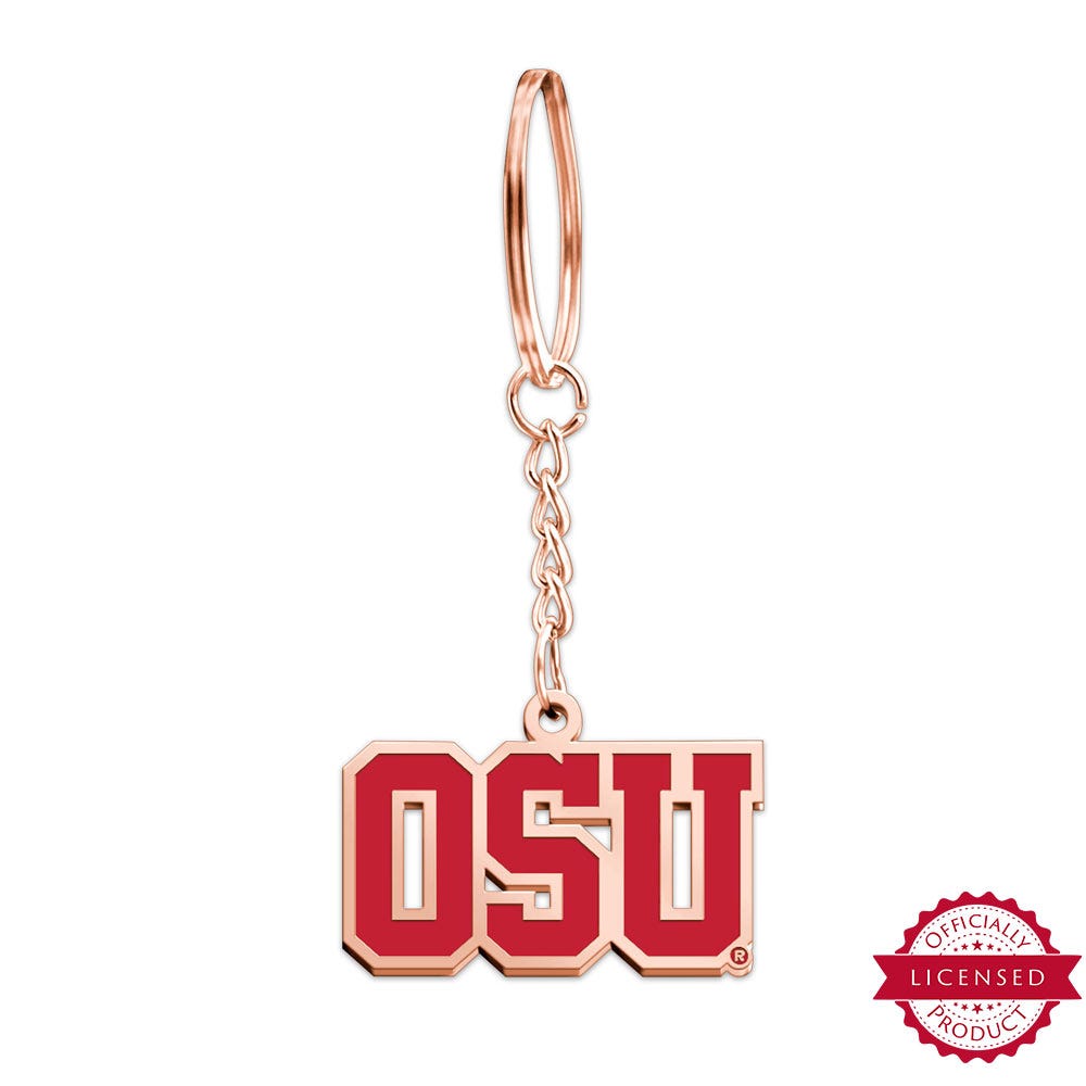 OSU Color Enamel Keychain