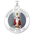 Infant of Prague Religious Medal  "Color EXCLUSIVE"