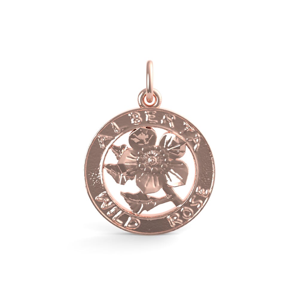 Alberta Wild Rose Charm(Style 4203)