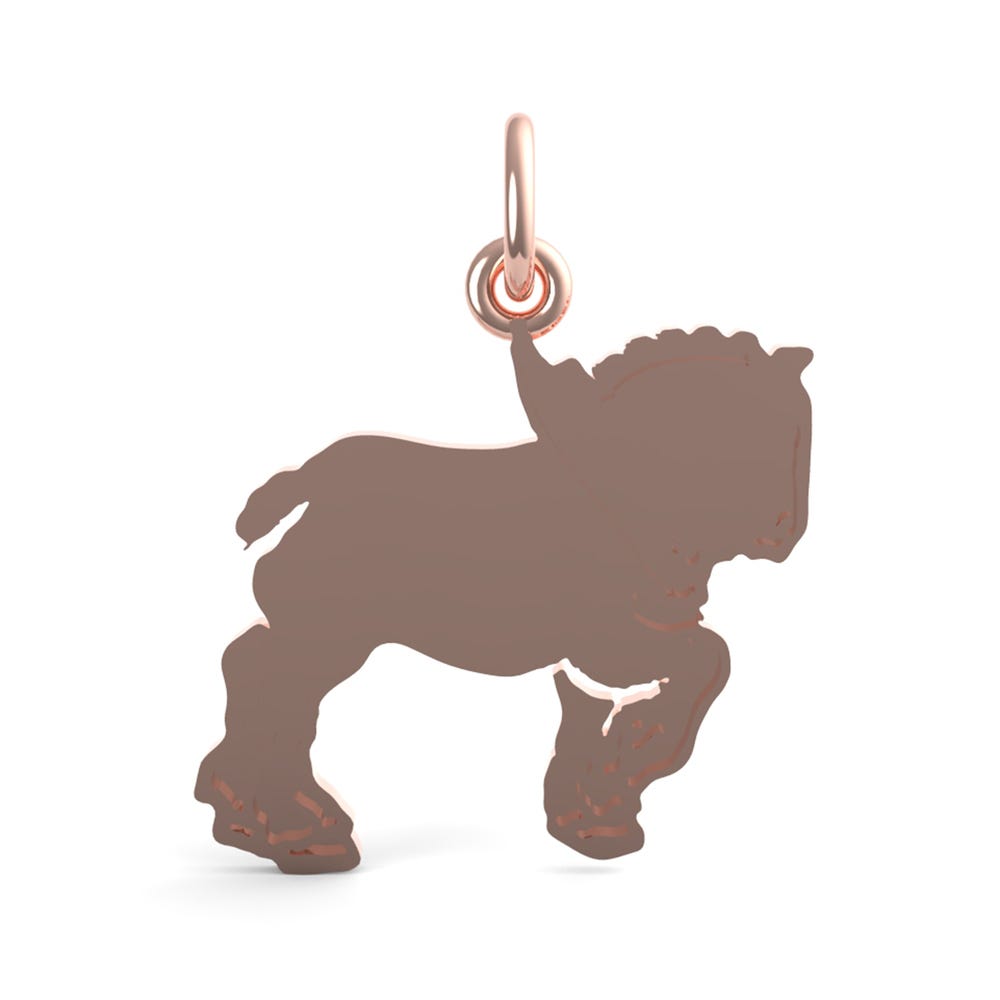 Flat Clydesdale Charm (6492)