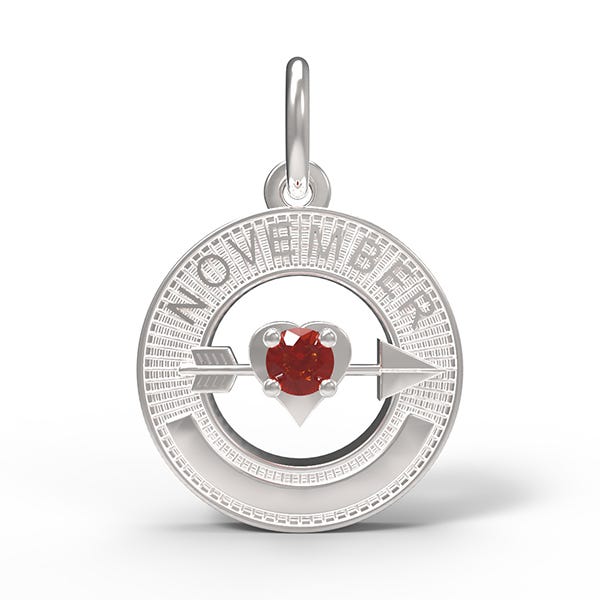 Novemeber Love Birthstone Charm