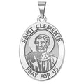Saint Clemente Religious Medal - Oval "EXCLUSIVE"