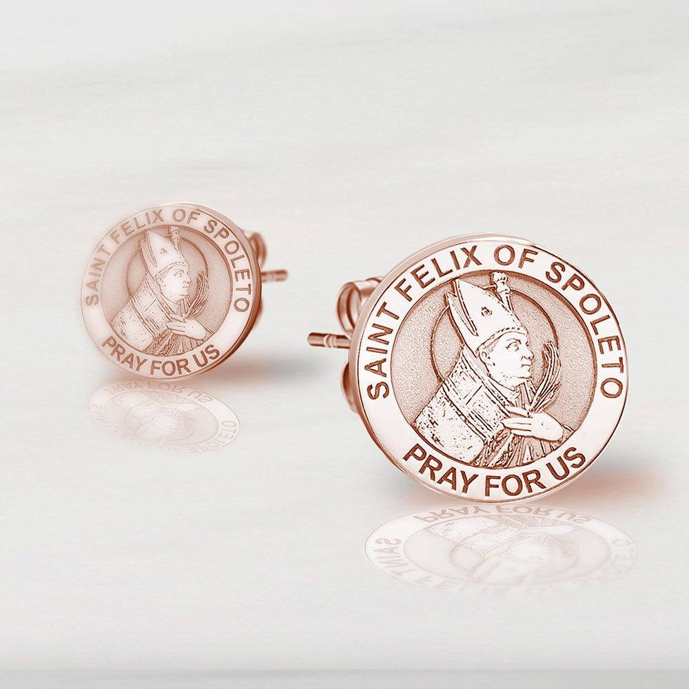 Pair of Saint Felix of Spoleto Earrings