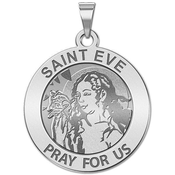 Saint Eve Round Religious Medal