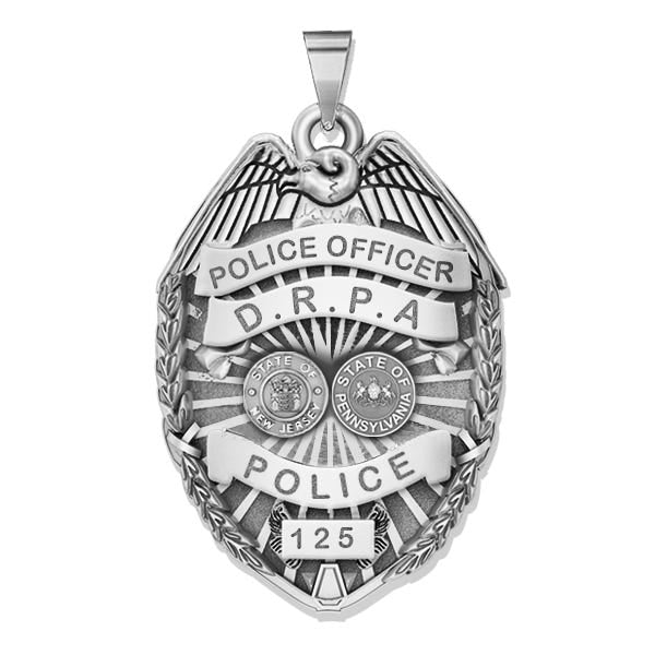 Personalized Delaware Police Badge with Your Rank, Number & Department