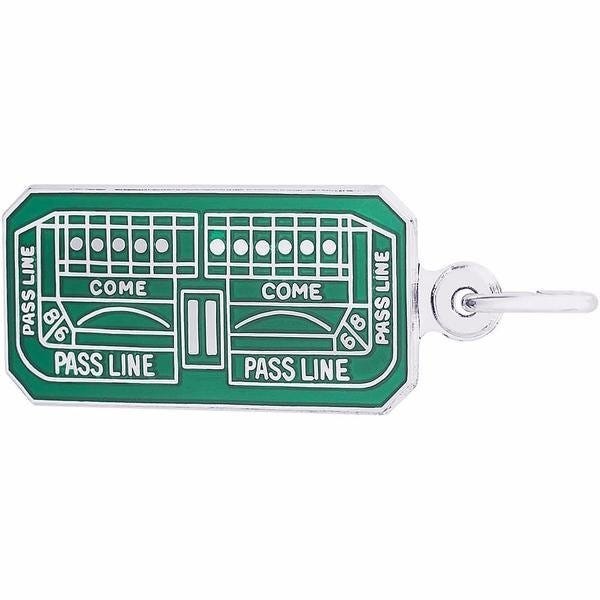 Craps Table Grn Pnt Engravable