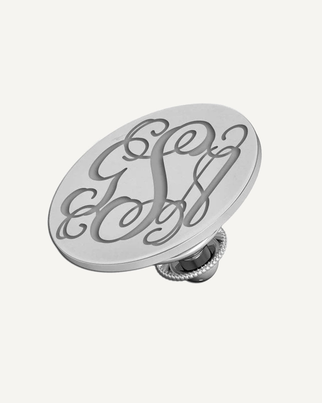 Engravable Round Tie Tack