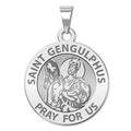 Saint Gengulphus Round Religious Medal "EXCLUSIVE"