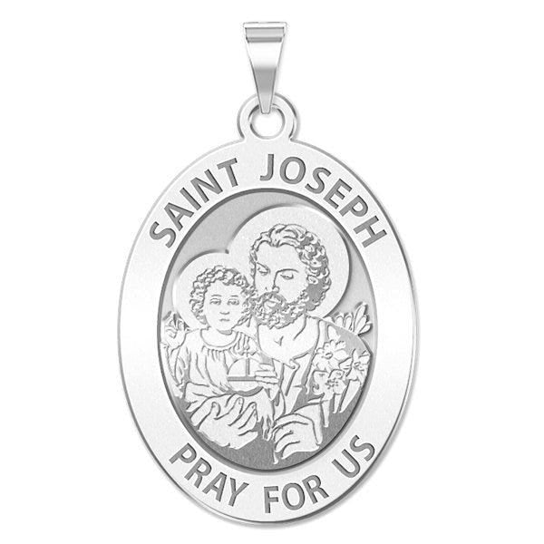 Saint Joseph Religious Oval Medal