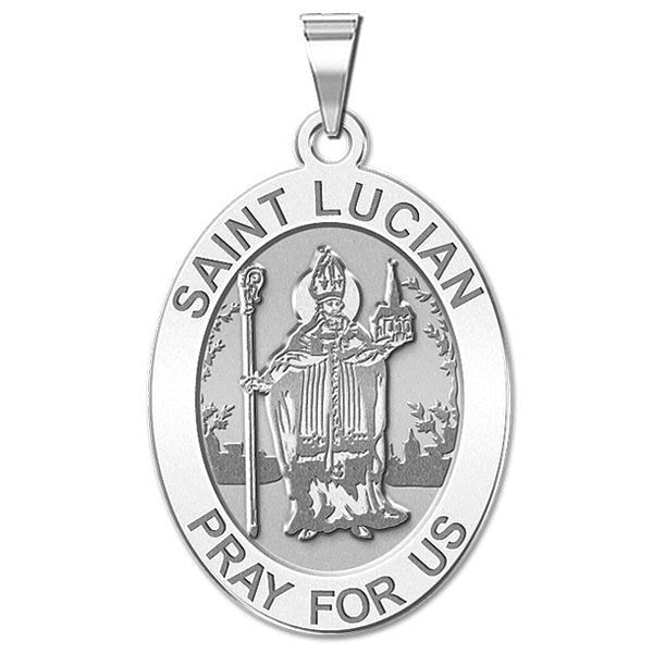 Saint Lucian Religious Medal - Oval "EXCLUSIVE"
