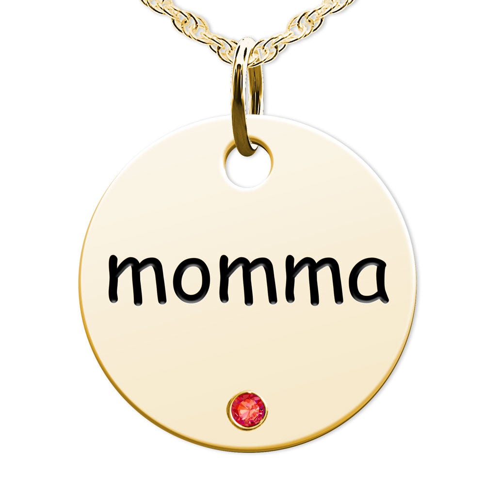 Momma Round Disc Charm