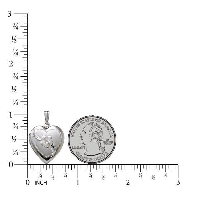 Silver Heart Photo Locket