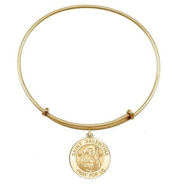 Expandable Bracelet W/ Saint Valentine Charm