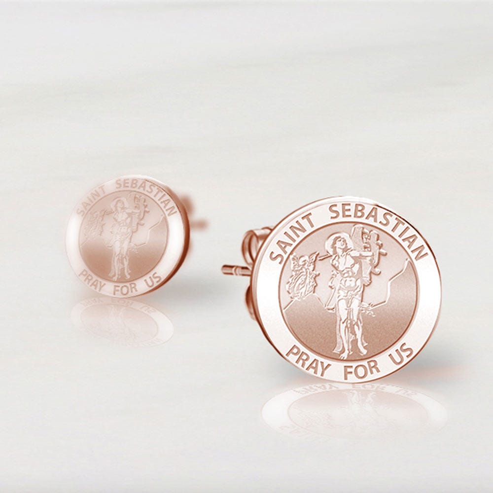 Pair of Saint Sebastian Earrings