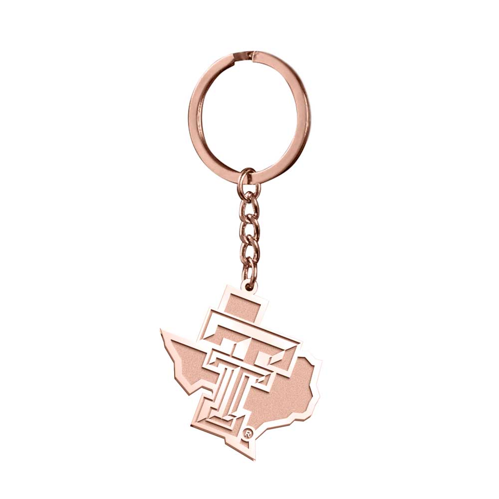 Texas Tech Outline Logo Keychain