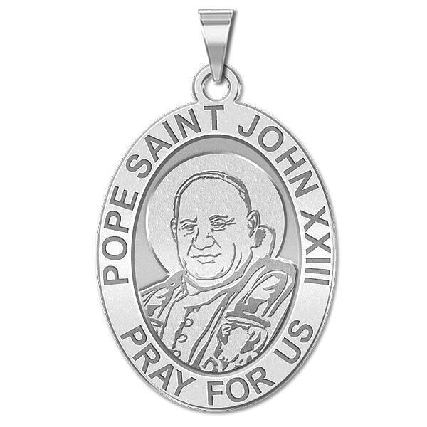 Pope Saint John XXIII Oval Religious Medal "EXCLUSIVE"