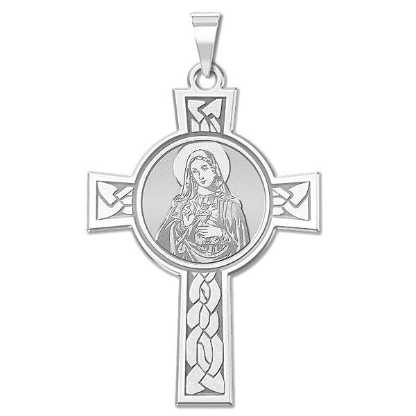 Sacred Heart of Mary Cross Religious Medal "EXCLUSIVE"