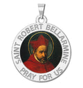 Saint Robert Bellarmine Round Religious Medal Color