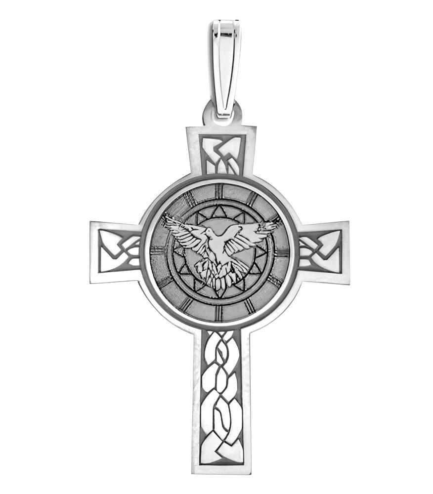 Holy Spirit Cross Religious Medal  "EXCLUSIVE"