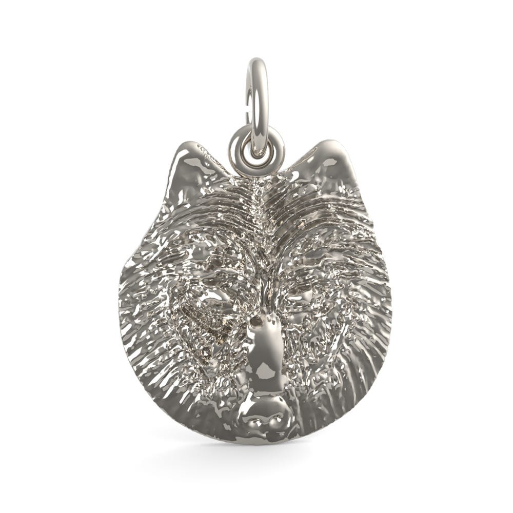 Wolf Head Charm