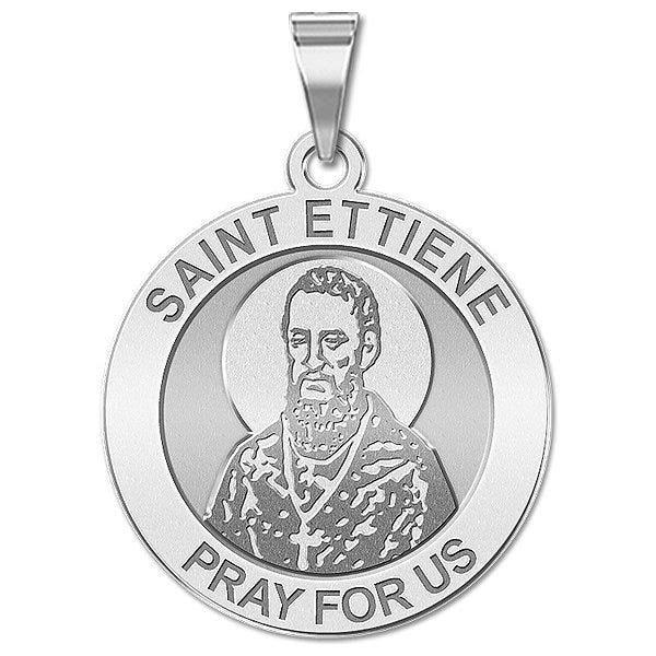 Saint Ettiene Religious Round Medal  "EXCLUSIVE"