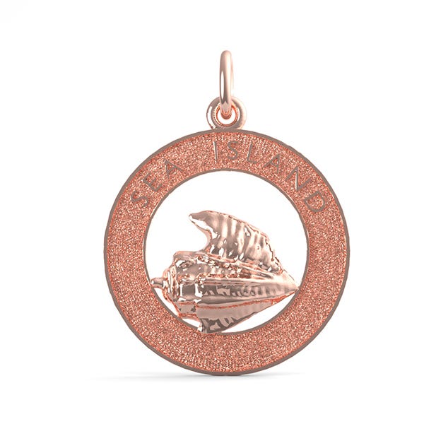 Sea Island Conch Shell Ring Charm
