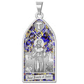 Saint Francis of Assisi - Stained Glass Religious Medal