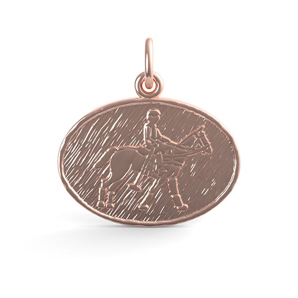 Polo Oval Disc Charm
