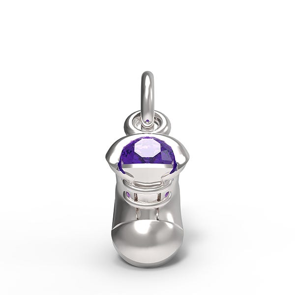 February Baby Shoe Charm (2734-002)