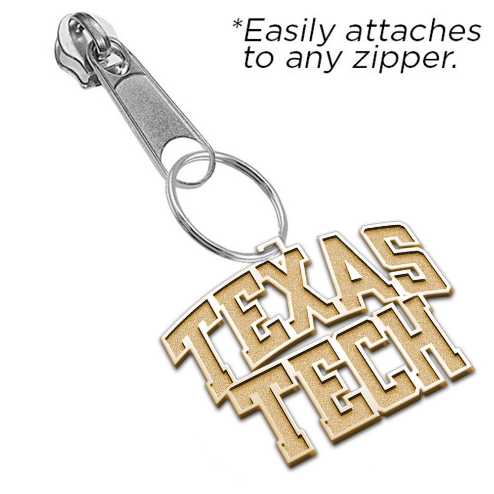 Texas Tech Block Zipper Pull