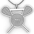 Personalized Lacrosse Pendant with Name & Number