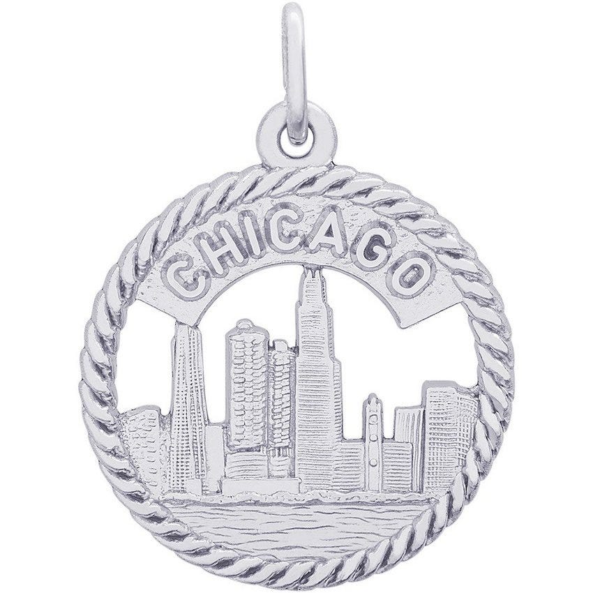 Illinois Chicago Skyline Engravable