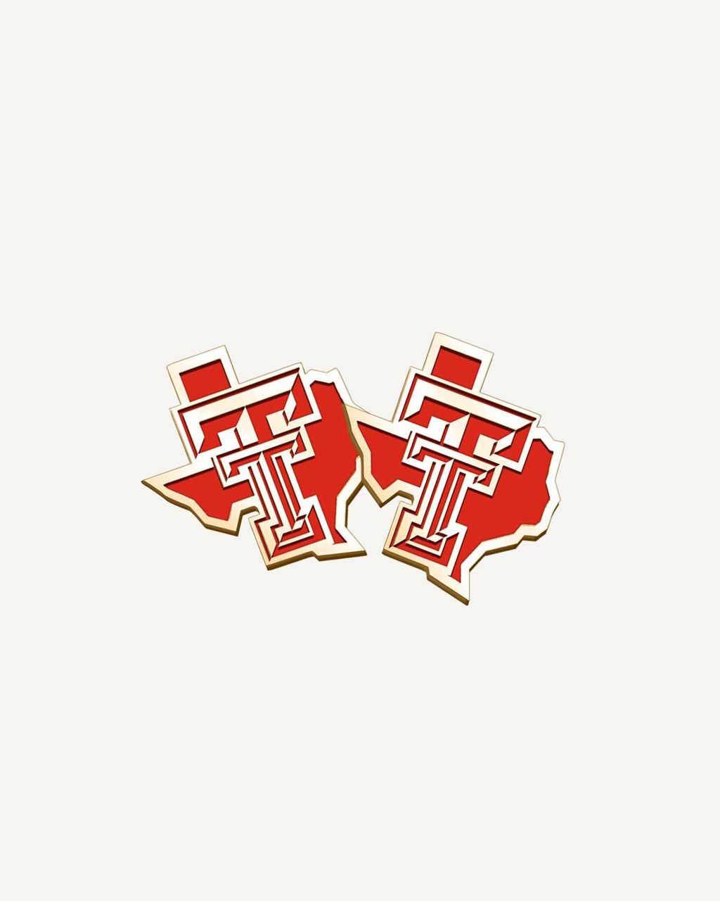 Texas Tech Color Enamel Outline Cuff Links