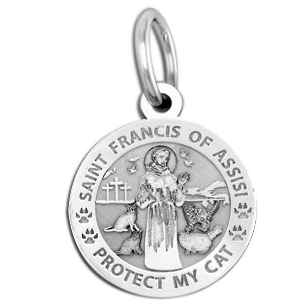 Saint Francis of Assisi - " Protect My Cat " Pet Tag
