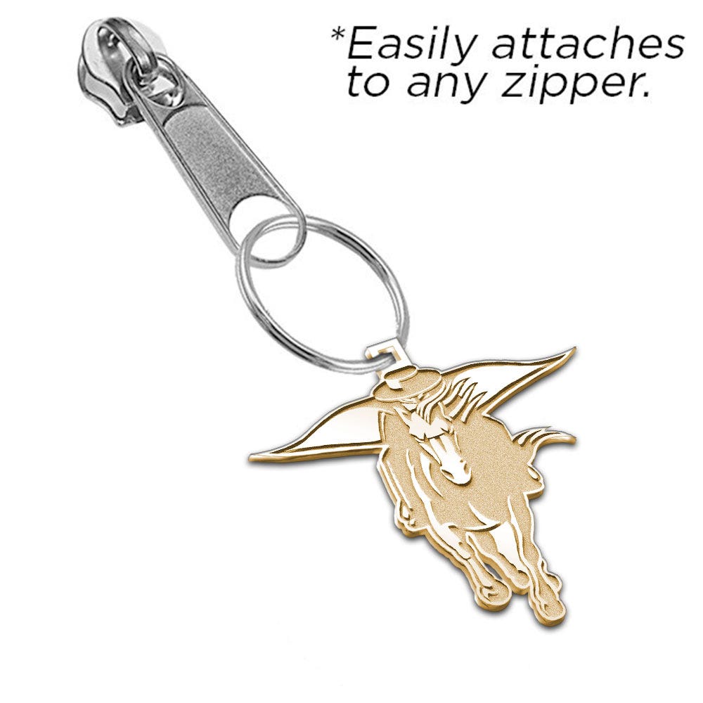 Texas Tech Rider Zipper Pull