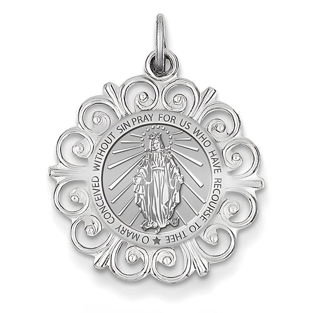Round Filigree Miraculous Medal