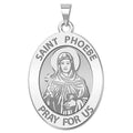 Saint Phoebe Oval Religious Medal "Round "