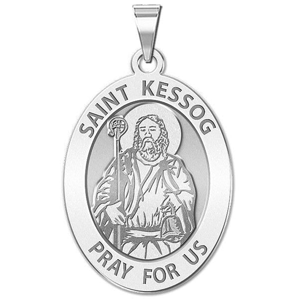 Saint Kessog Religious Medal - Oval "EXCLUSIVE"