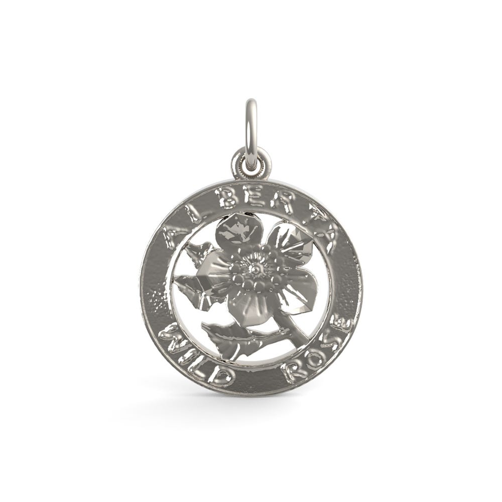Alberta Wild Rose Charm(Style 4203)