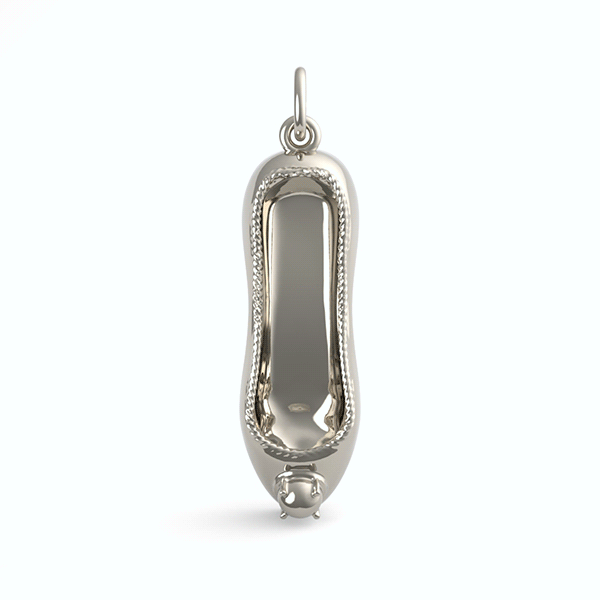 Ballet Slipper with Pearl Charm(8284)
