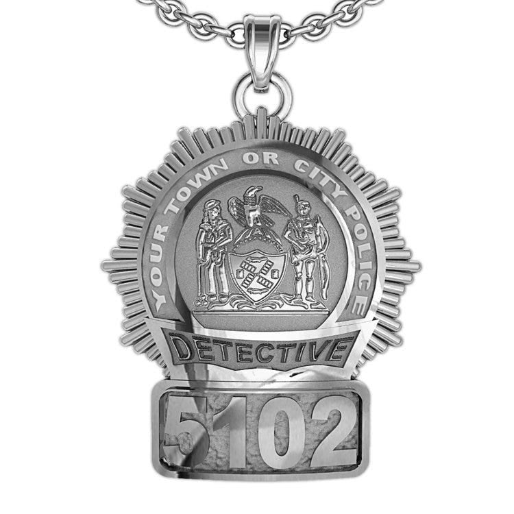 Personalized New York Detective Badge with Your Number & Department