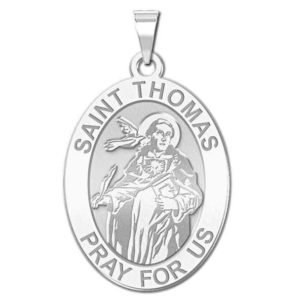 Saint Thomas Aquinas - Oval Religious Medal