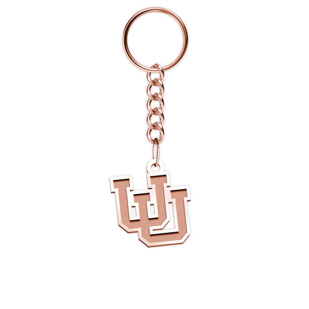 University of Utah Intertwined U Keychain