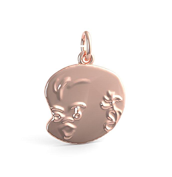 Baby Face Charm (Engravable)